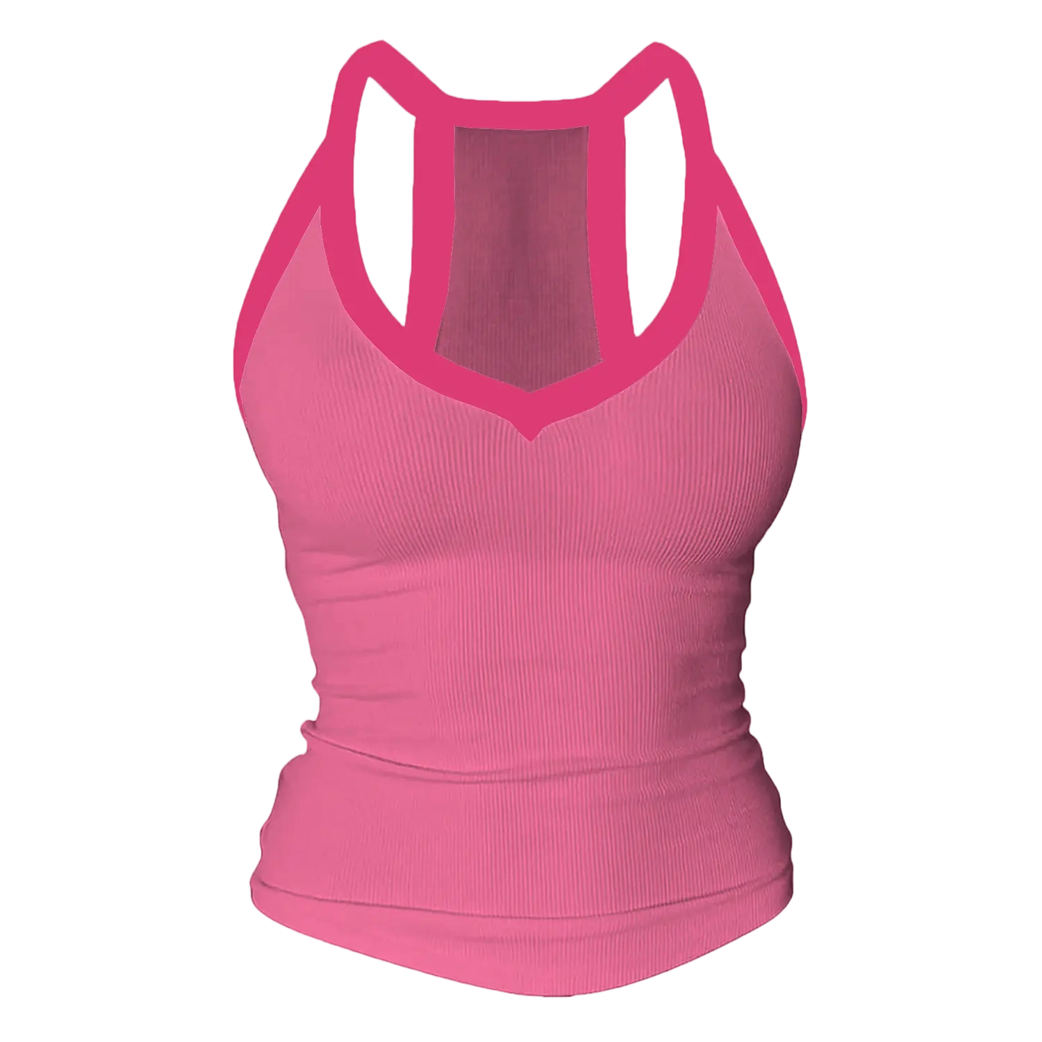 ⚡FINAL SALE⚡ Women’s Built-In Bra Backless Ribbed Tank Top