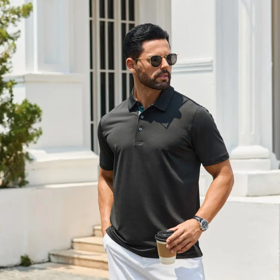 Men's Polo Shirts – Soft Breathable Cotton, Short Sleeve, Comfortable Casual Fit