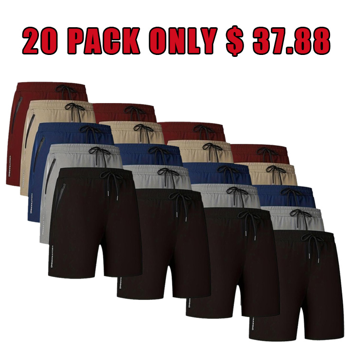 💥LAST DAY SALE 49% OFF💥Men's Letter Print Drawstring Waist Shorts