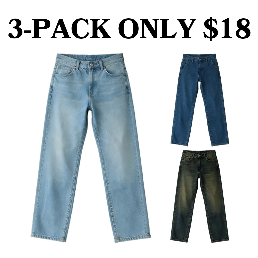 Men's Dylan Baggy Jeans – Baggy Fit 100% Cotton