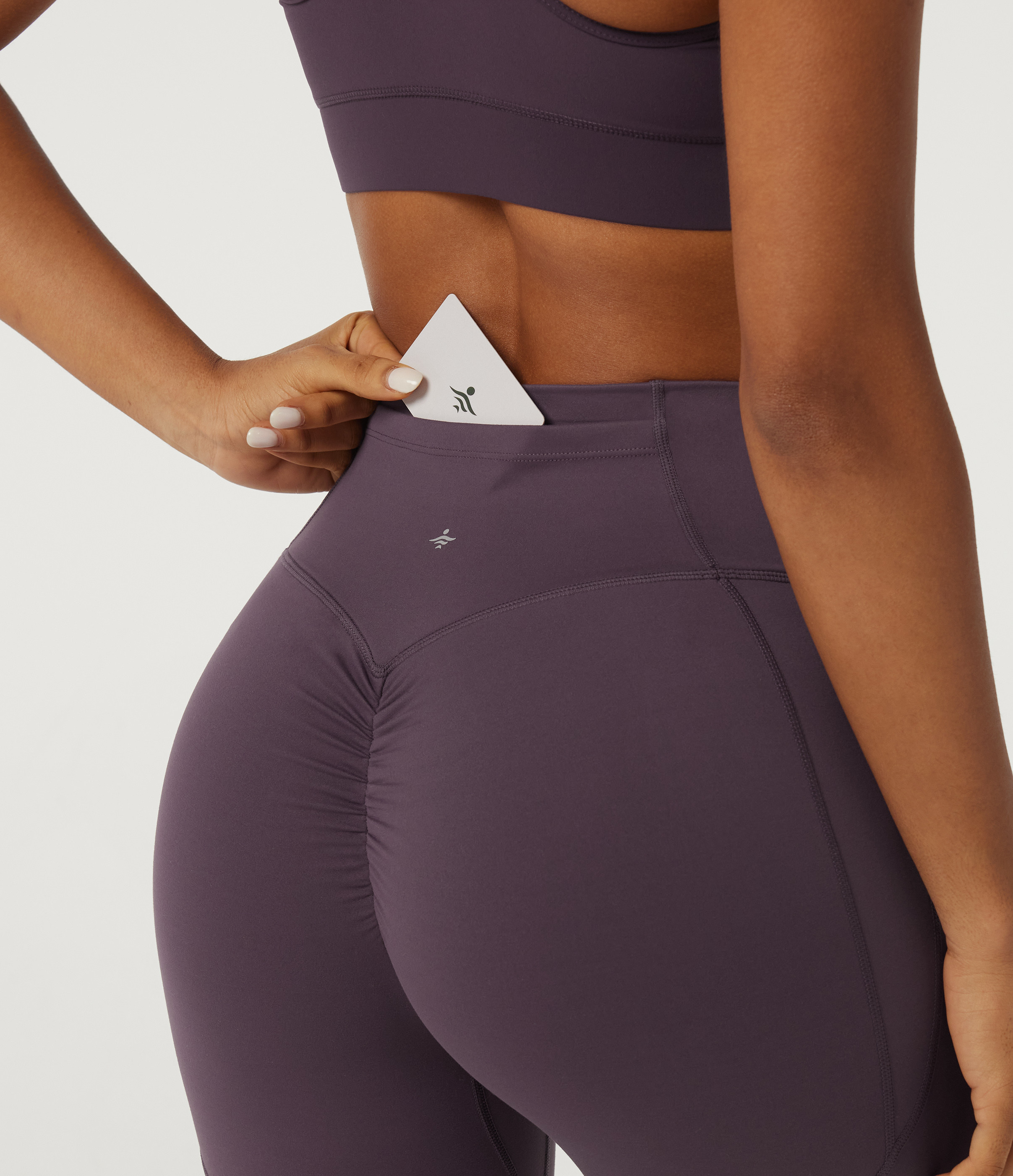 SpeedWave™ Quick Dry High Waisted Tummy Control Booty Scrunch Training Leggings with Pocket