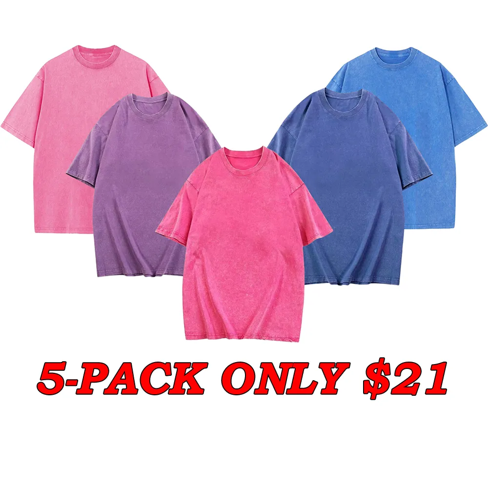 Acid Wash Unisex Oversized Cotton Comfort Tee
