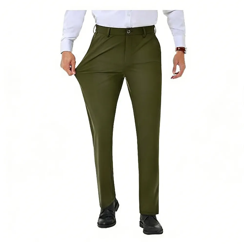Men's Stretch Dress Pants No Iron Golf Pants Expandable