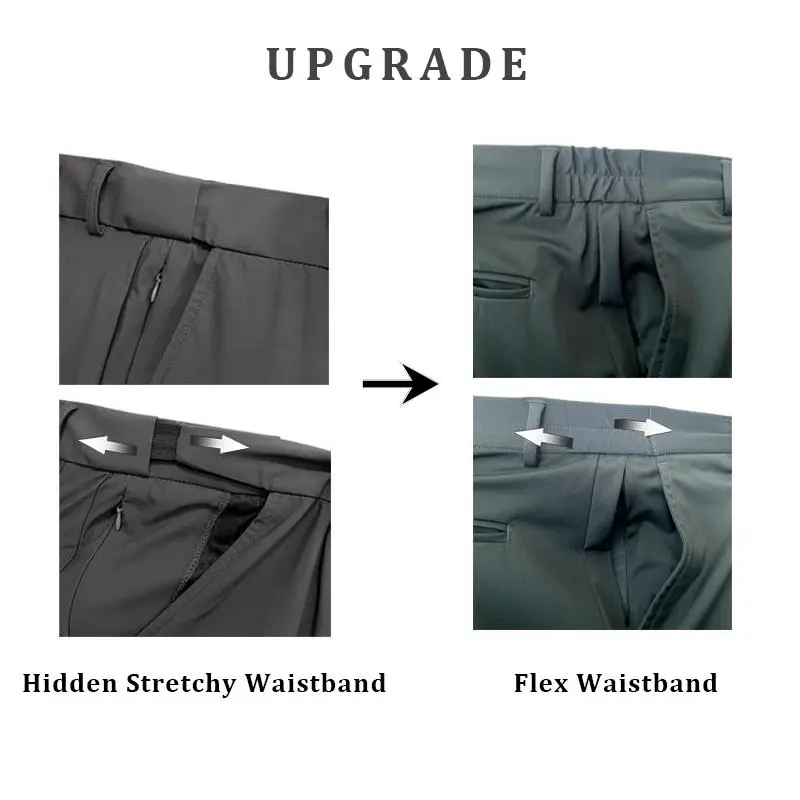 Men's Stretch Dress Pants No Iron Golf Pants Expandable