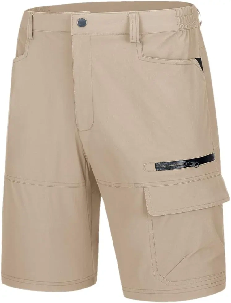 Men's Summer Lightweight Quick-Dry Work Shorts(Pockets on both the front and back)