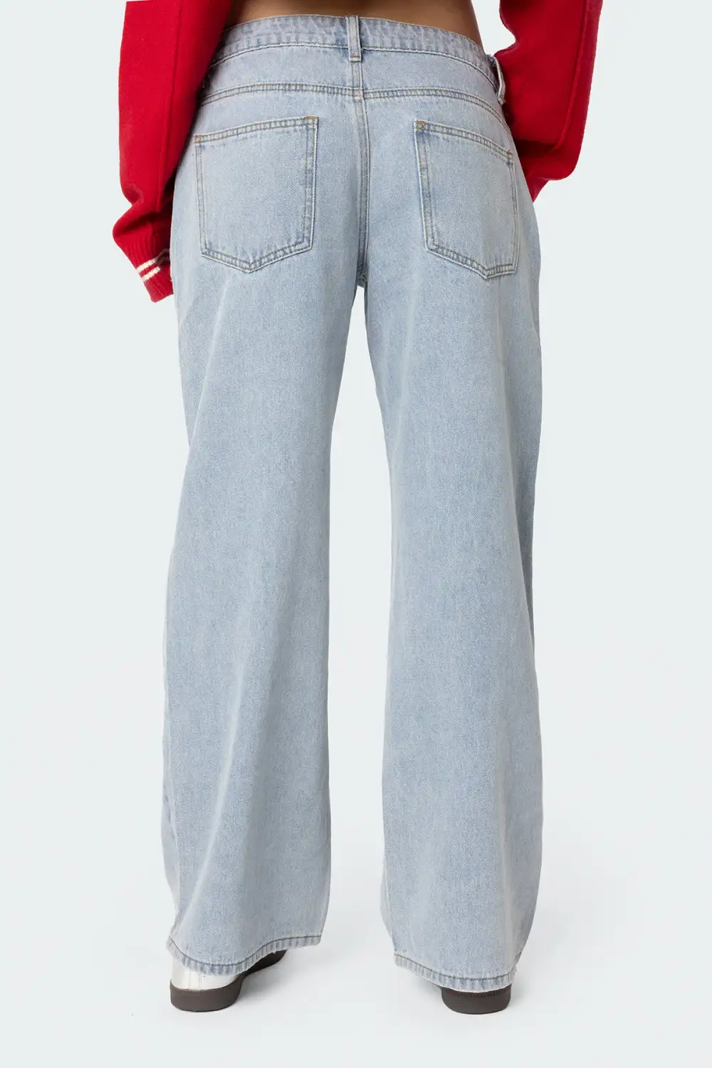 ⚡Last day only $29.9🔥 Raelynn Washed Low Rise Baggy Jeans