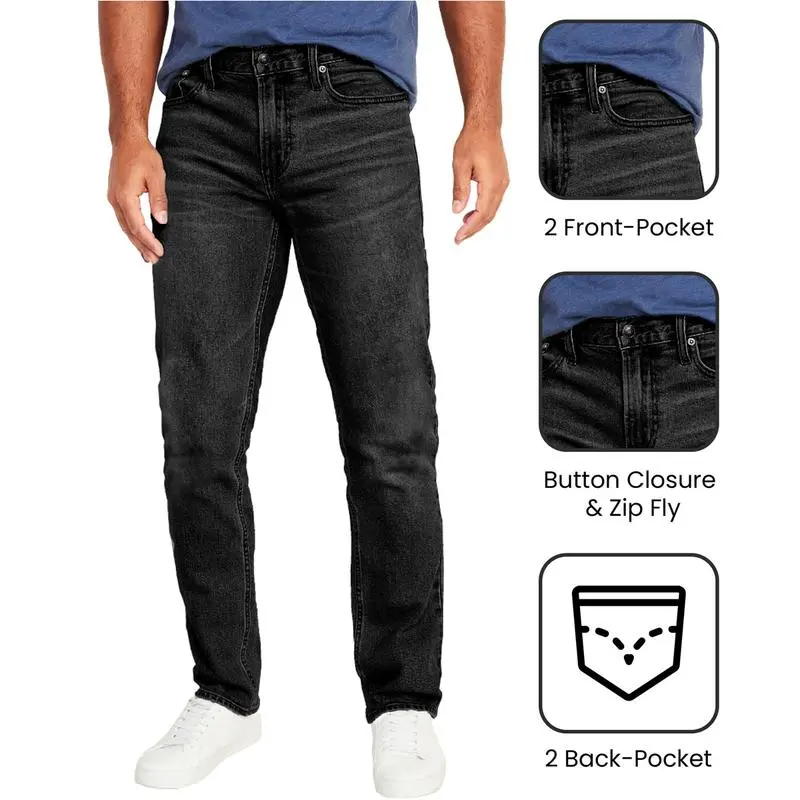 Men's 6-Pack Flex Stretch Slim Straight Jeans