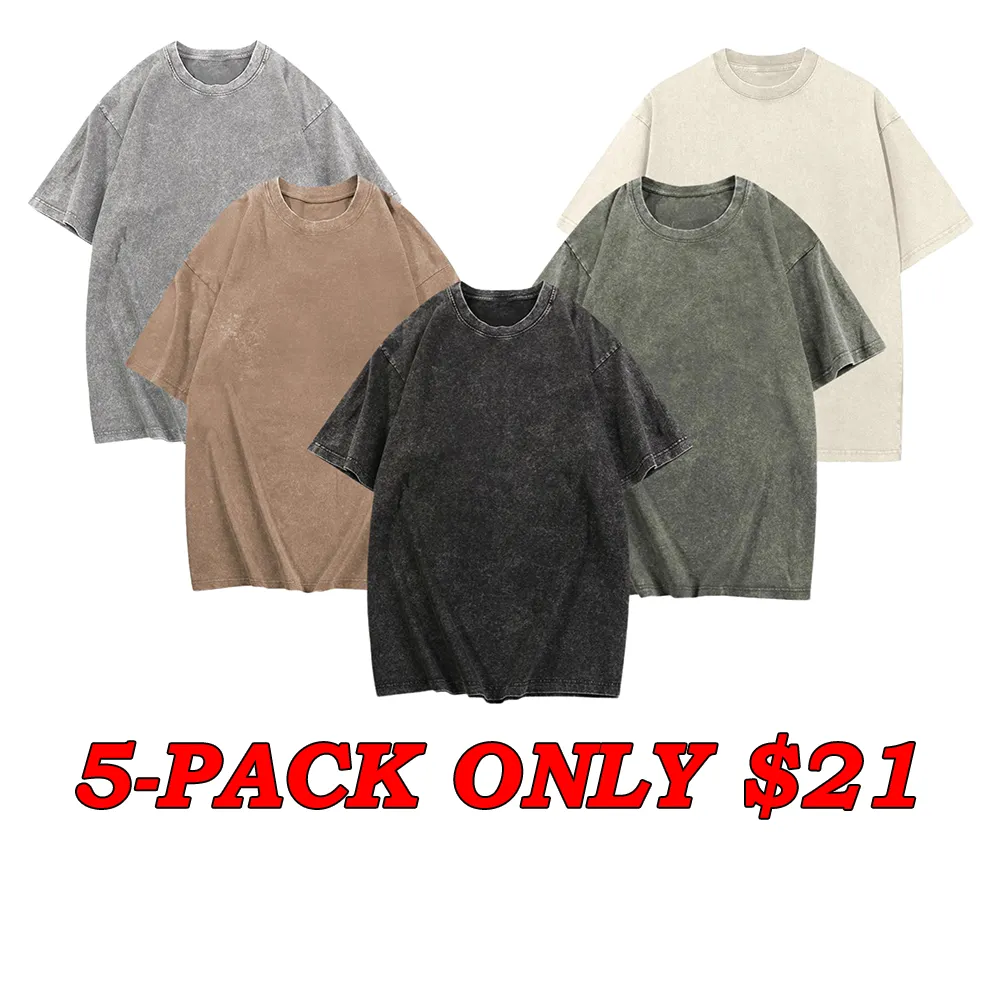 Acid Wash Unisex Oversized Cotton Comfort Tee