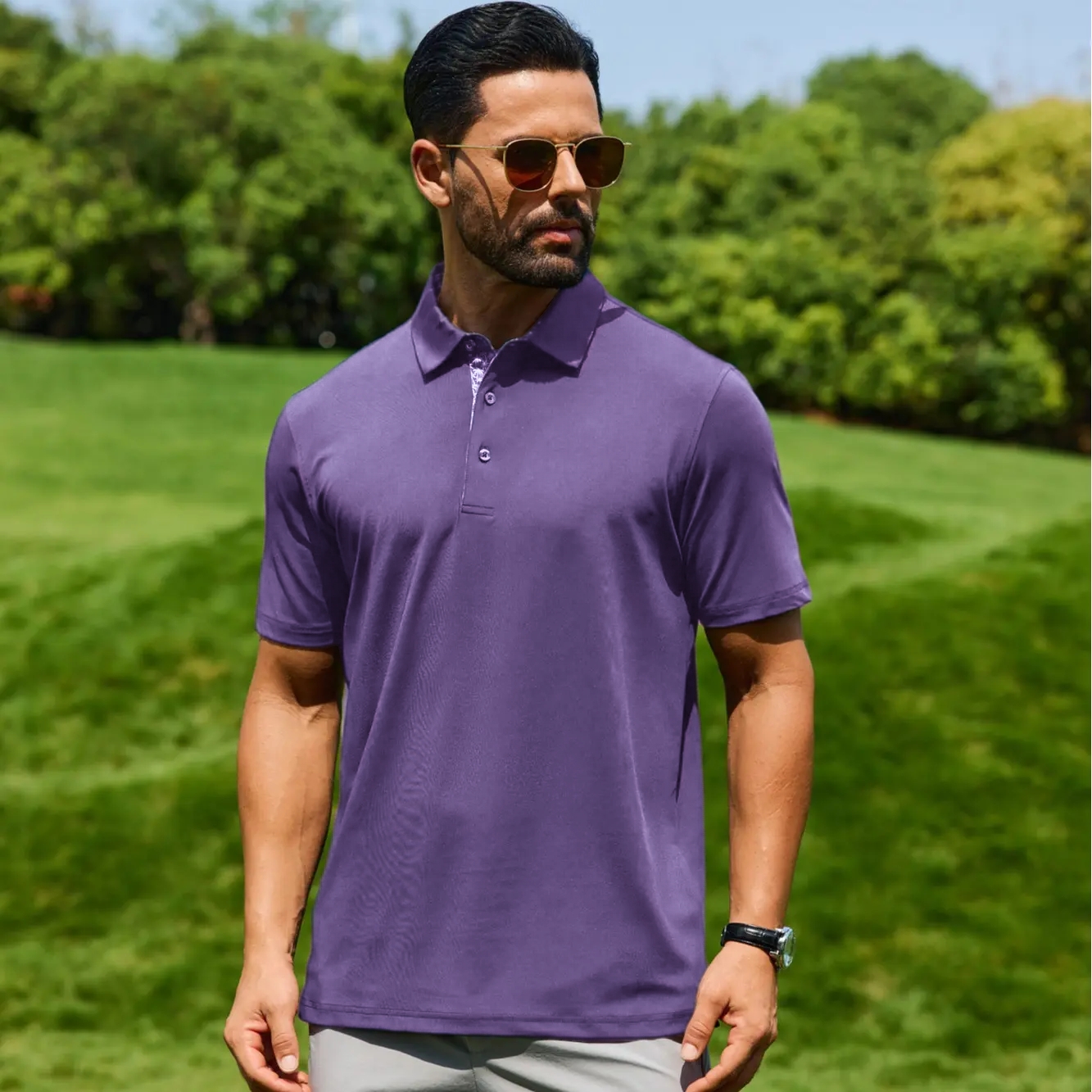 Men's Polo Shirts – Soft Breathable Cotton, Short Sleeve, Comfortable Casual Fit
