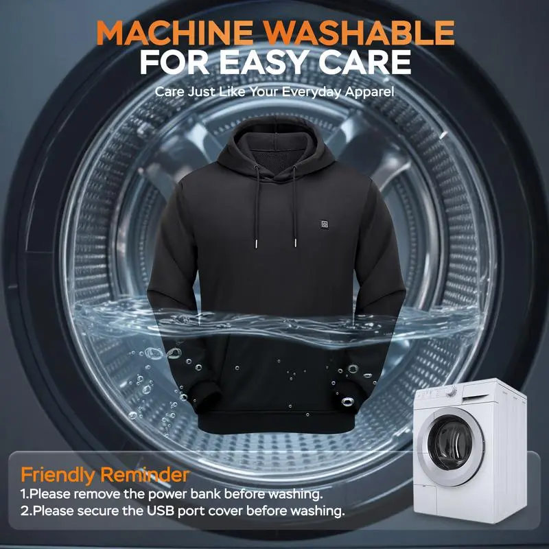 Men's Smart Heated Hoodie (Equipped with a Charging Battery)