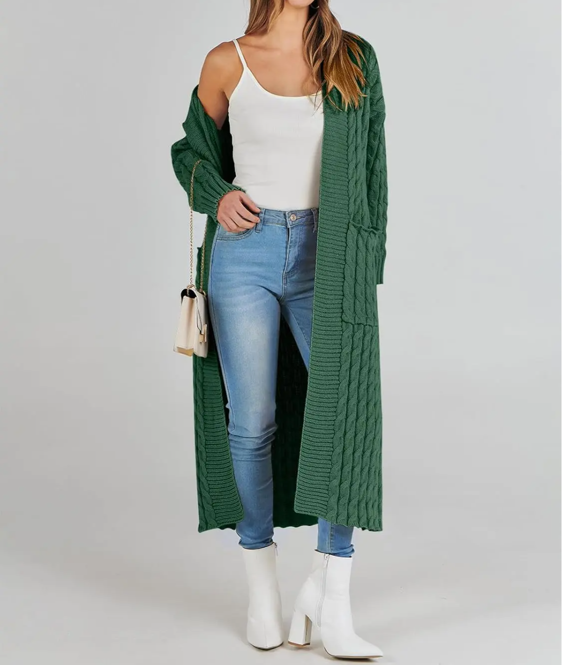 Women's Long Cardigan 2024 Oversized Coat Long Sleeve Open Cardigan Knitted Extra Long Coat Autumn Fashion Jacket Clothes