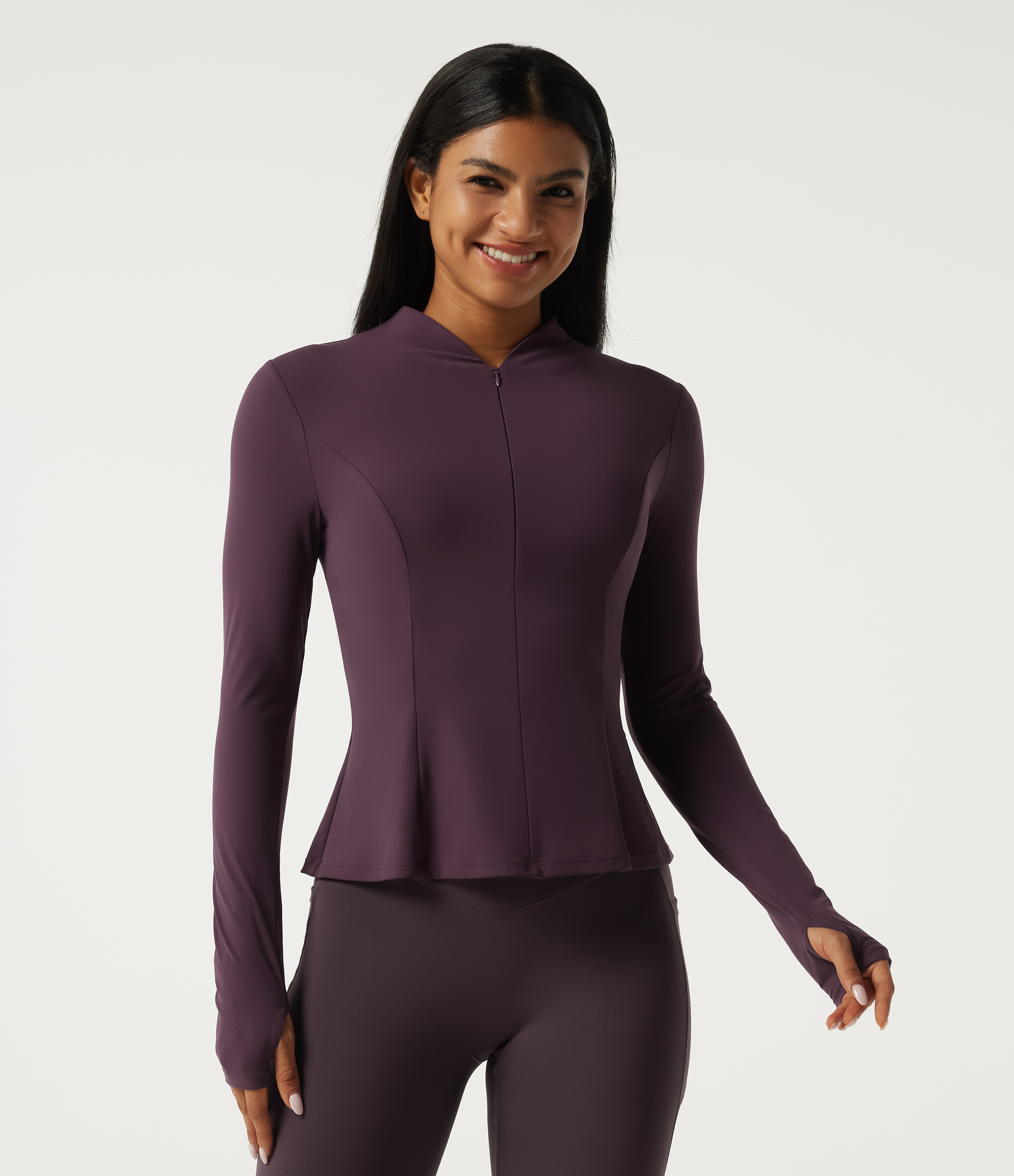 Halara UltraSculpt™ Stand Collar Long Sleeve Yoga Track Jacket
