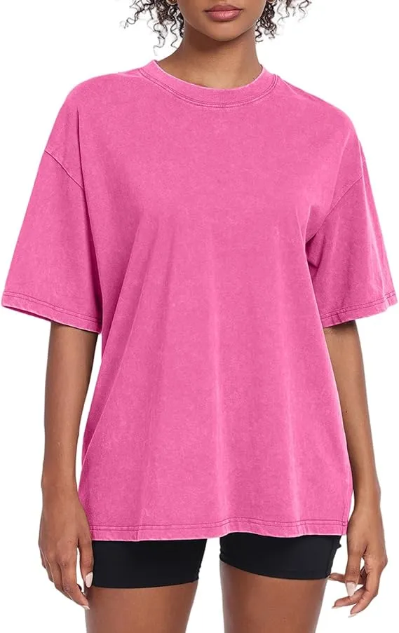 Acid Wash Unisex Oversized Cotton Comfort Tee