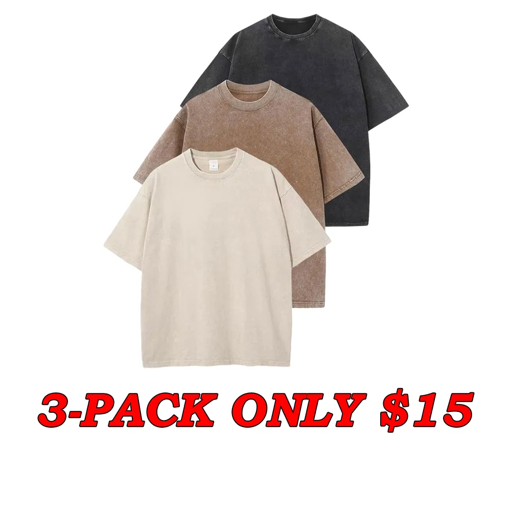 Acid Wash Unisex Oversized Cotton Comfort Tee