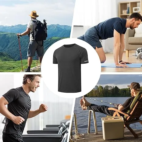 Men's Reflective Breathable Gym Quick Tee