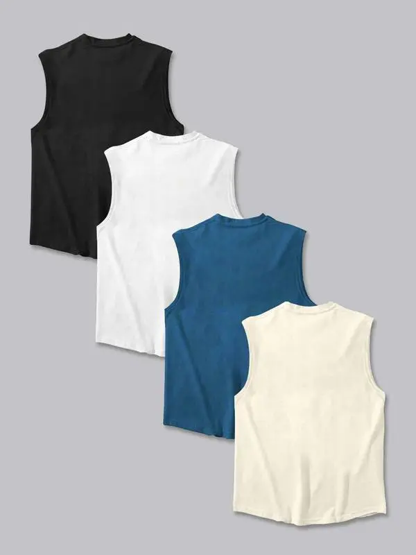 Men's Regular Fit Camo & Graphic Tank Top