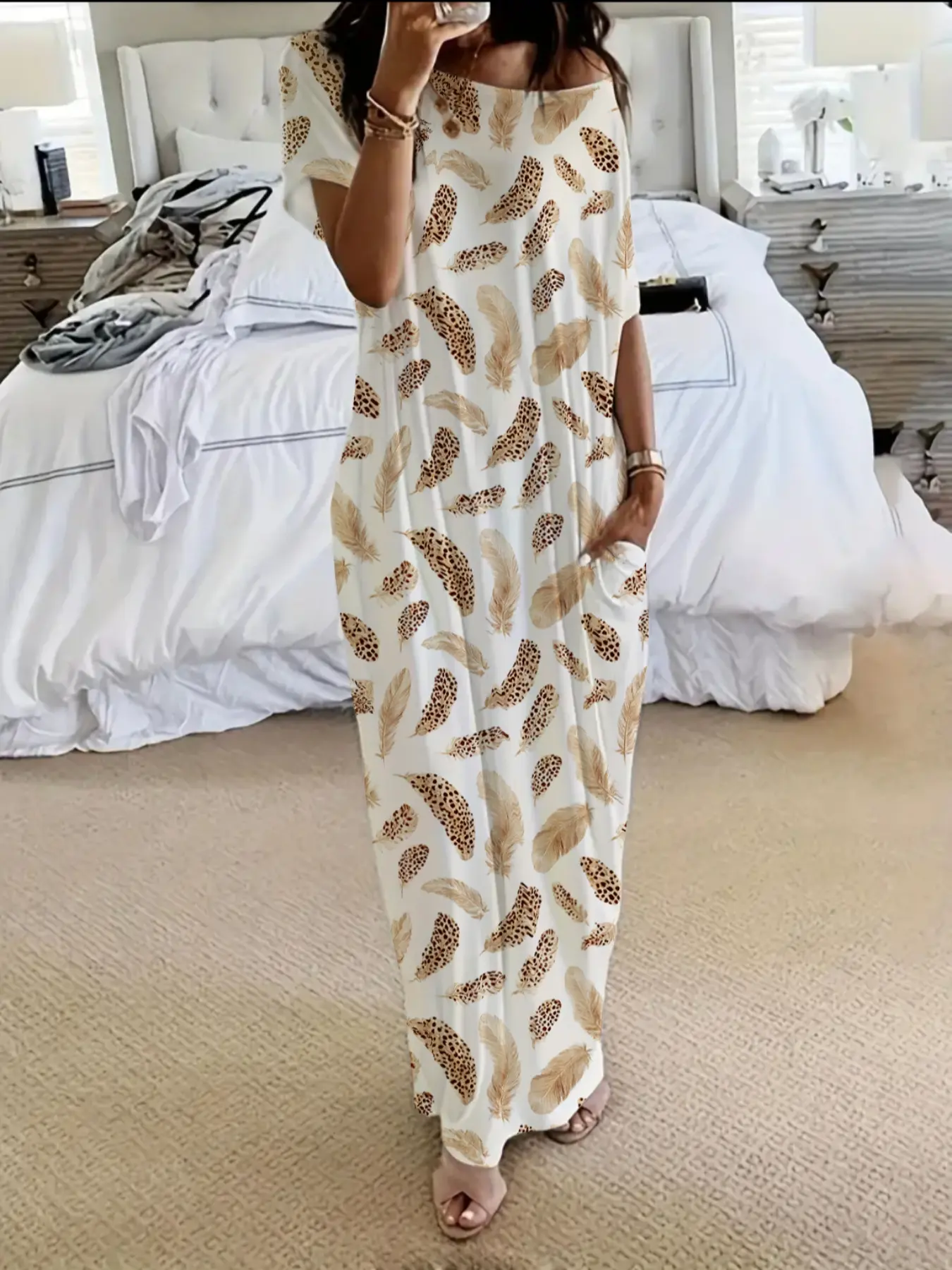⚡FINAL SALE⚡-Women's solid color casual dress