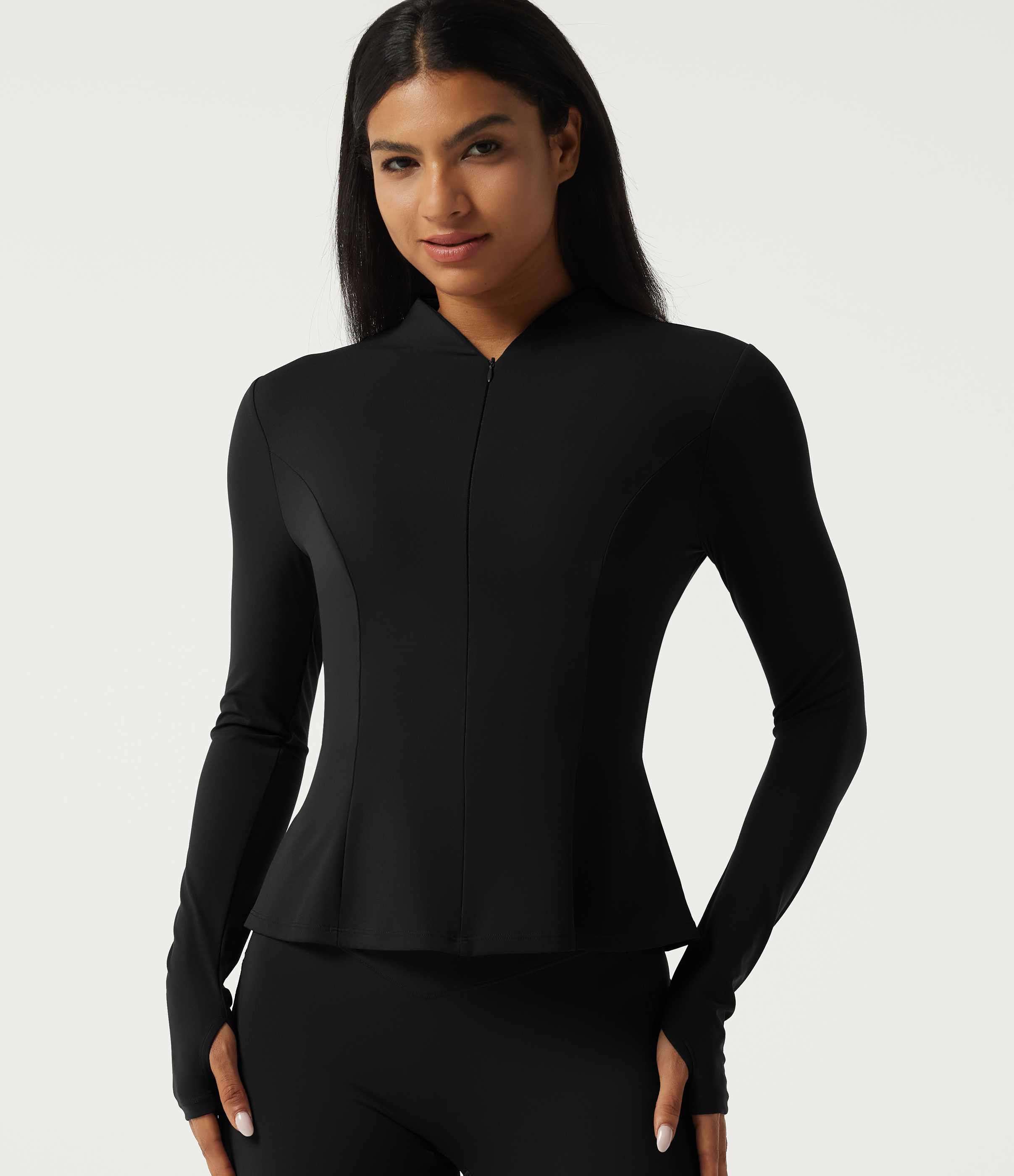 Halara UltraSculpt™ Stand Collar Long Sleeve Yoga Track Jacket