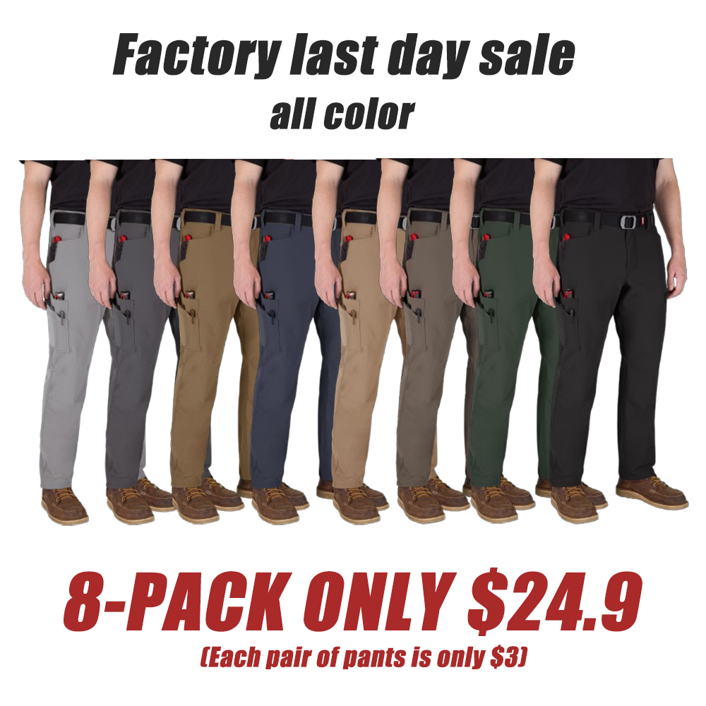Men's Ripstop Tech Pants,Water Resistant Outdoor Tactical Pants