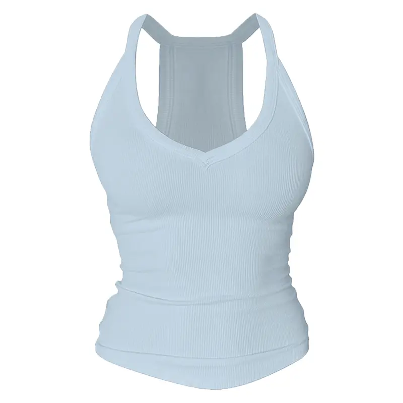 ⚡FINAL SALE⚡ Women’s Built-In Bra Backless Ribbed Tank Top