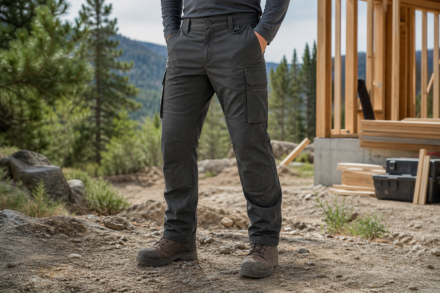 Men's 8-Pack Unisex 10-Pocket Heavy Duty Work Pants