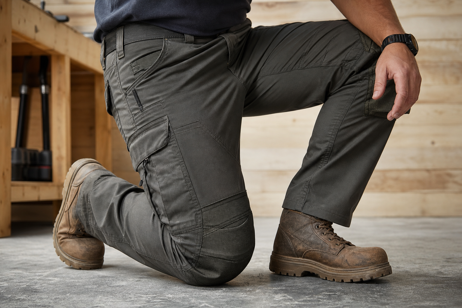 Men's 8-Pack Unisex 10-Pocket Heavy Duty Work Pants
