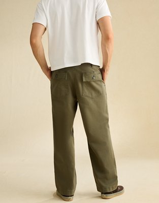 AE Flex Loose Fit Lived-In Utility Pant - Olive Moss