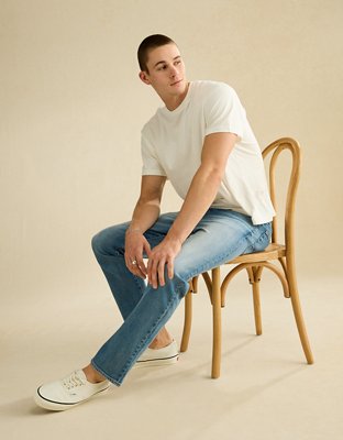 AE Athletic Straight Jean - Medium Indigo Wash