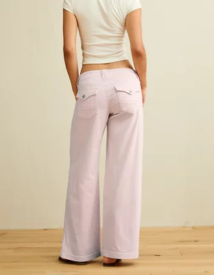 AE Low-Rise Ultra Wide-Leg Pant - Pink