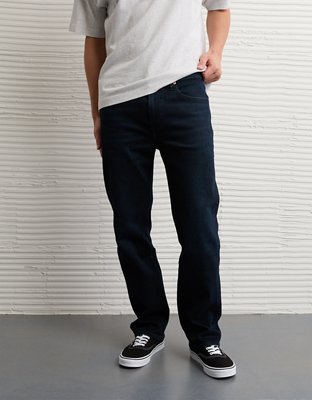 AE Relaxed Straight Jean - Blue Black