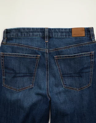 AE Curvy High-Waisted Stovepipe Jean - Dark Indigo Wash