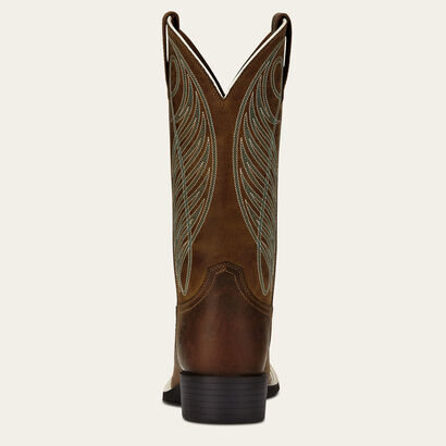 Round Up Wide Square Toe Western Boot Heel