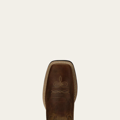 Round Up Wide Square Toe Western Boot Toe