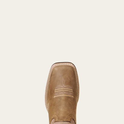 Round Up Remuda Wide Square Toe Western Boot Toe