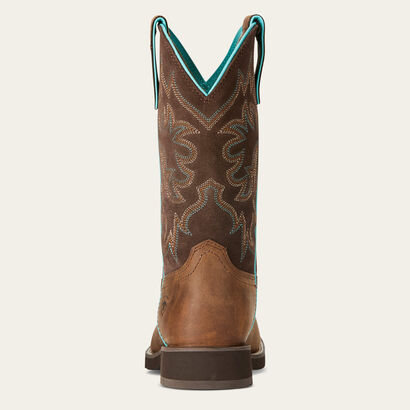Delilah Round Toe Western Boot Heel
