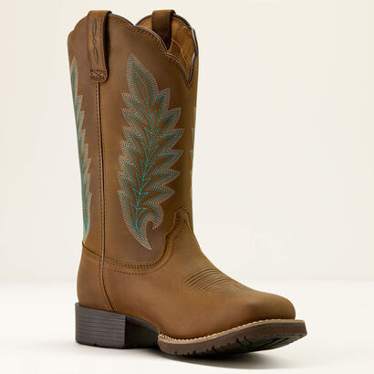 Hybrid Rancher Waterproof Insulated Wide Square Toe Western Boot Medial