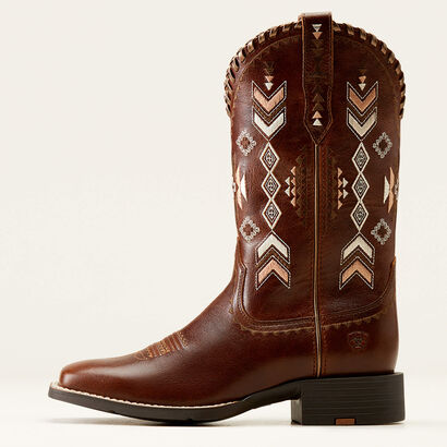 Round Up Skyler Western Boot Side