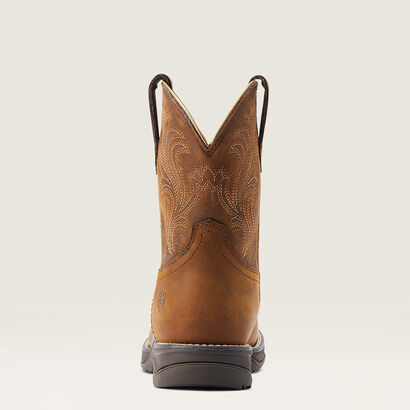 Anthem Round Toe Shortie Waterproof Western Boot Heel