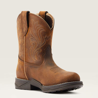Anthem Round Toe Shortie Waterproof Western Boot Medial