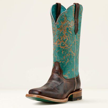 Frontier Farrah Wide Square Toe Western Boot