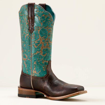 Frontier Farrah Wide Square Toe Western Boot Medial
