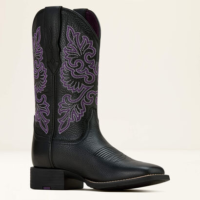 Round Up StretchFit Wide Square Toe Western Boot Medial