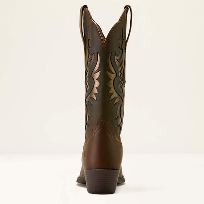 Heritage Retro R Toe Western Boot Heel