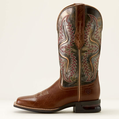 Captivate Wide Square Toe Western Boot Side