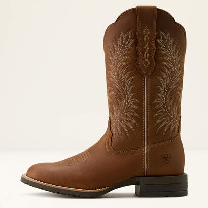 Hybrid Ranchward W Toe Western Boot Side