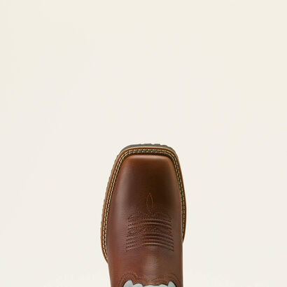Hybrid Ranchwork Wide Square Toe Western Boot Toe