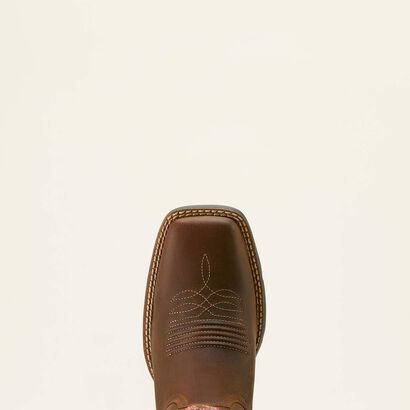 Round Up StretchFit Wide Square Toe Western Boot Toe