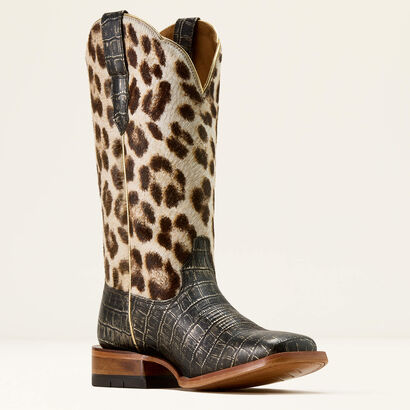 Frontier Farrah Wide Square Toe Western Boot Medial