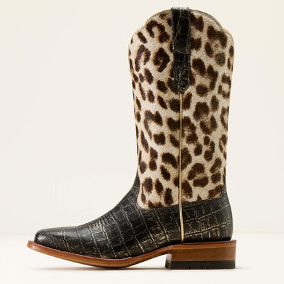 Frontier Farrah Wide Square Toe Western Boot Side