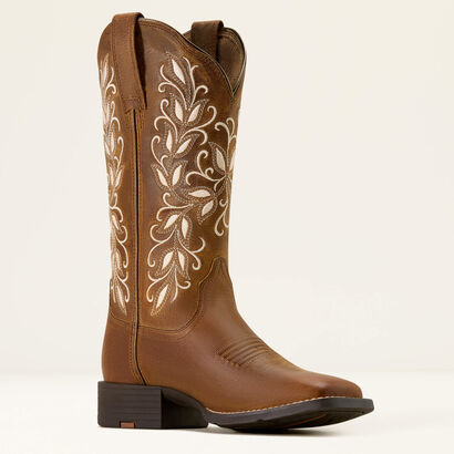 Round Up Holly Wide Square Toe Western Boot Medial